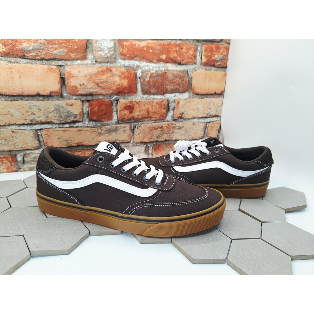 Vans Brooklyn Ls Canvas Gum Turkish Coffee Men Sz 11 New Killshot Style Low
